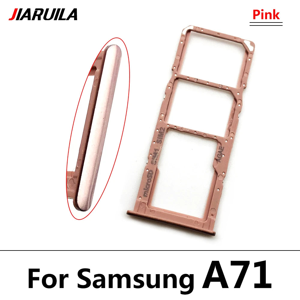 For Samsung  A51 A515F A515 A71 A715F A715 SIM Card Tray Slot Holder Adapter Accessories