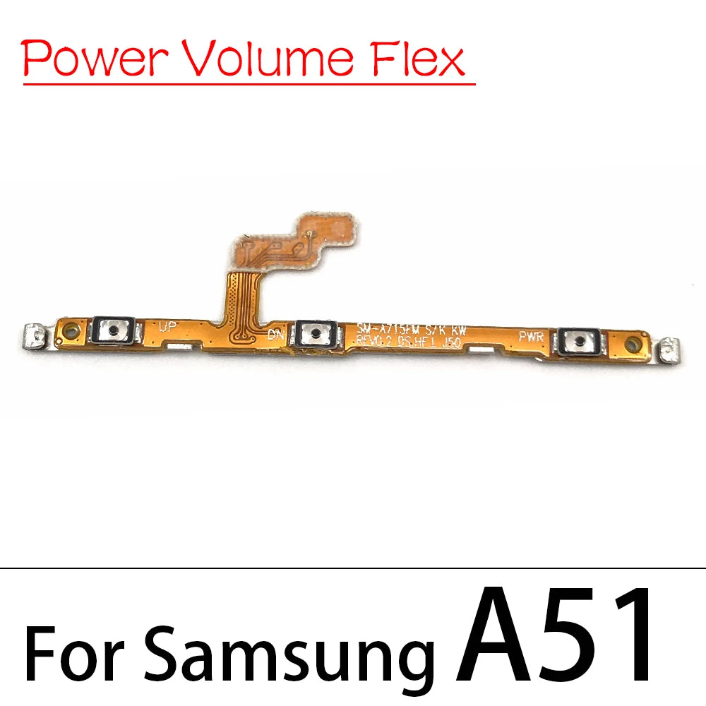 Volume Power Switch On Off Button Key Flex For Samsung A10 A20 A30 A40 A50 A70 A01 A11 A10s A20s A21s A30s A51 A21 A31 A71 A02s Samsung phone repair parts