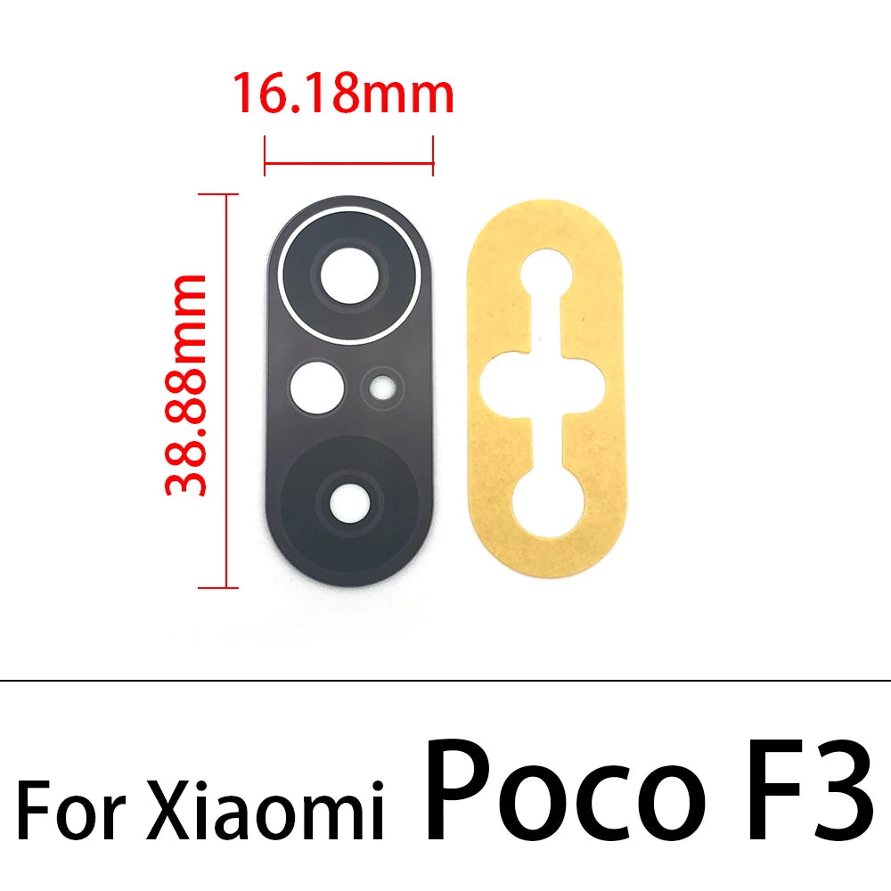 2Pcs/Lot, Back Rear Camera Glass Lens For Xiaomi Poco F3 F4 F5 M3 M4 M5 X3 X4 X5 Pro 4G 5G GT With Adhesive  Xiaomi  Xiao mi phone repair parts