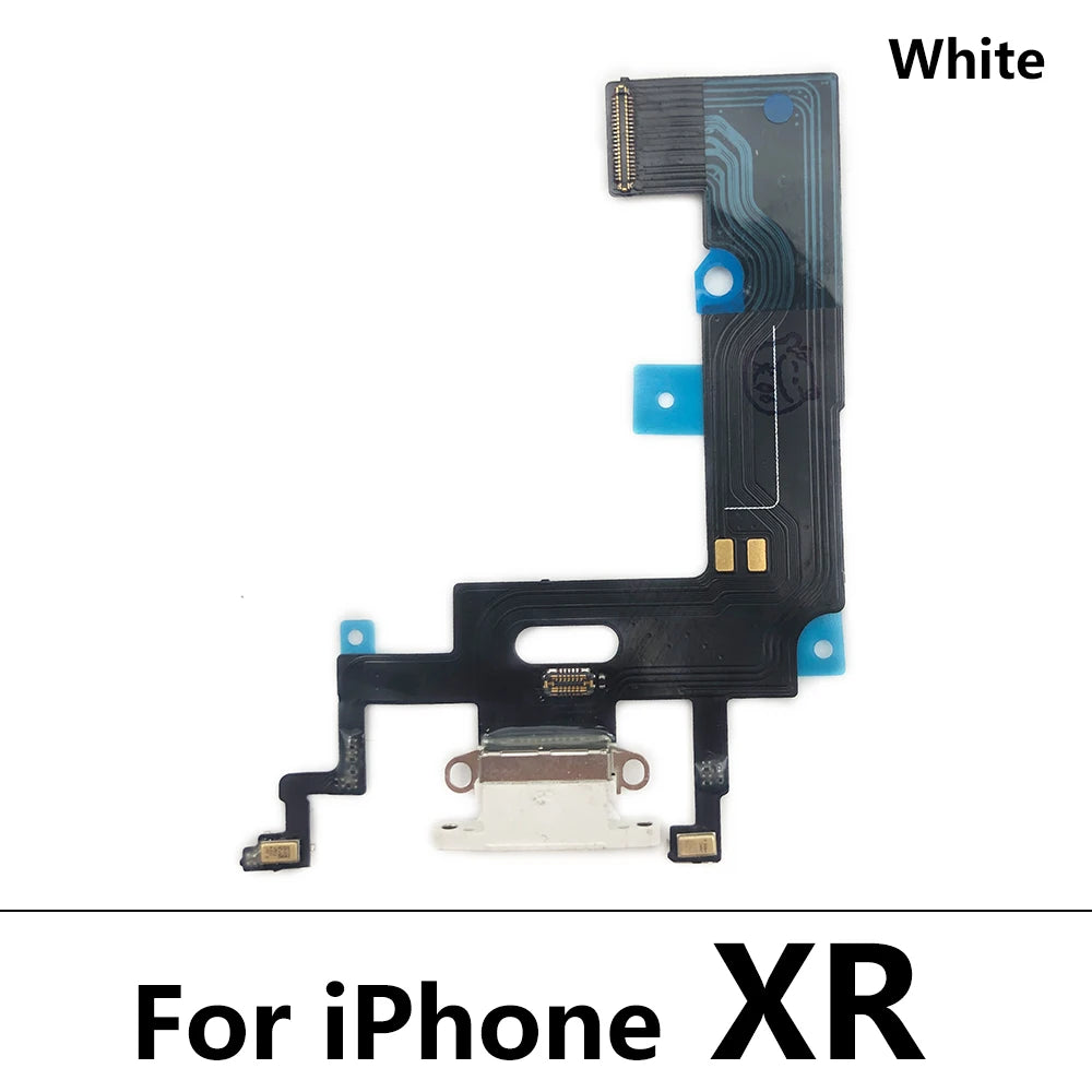 New USB Charging Port Board Flex Cable Connector Parts For Iphone X XR XS Max Microphone Module iPhone phone repair parts