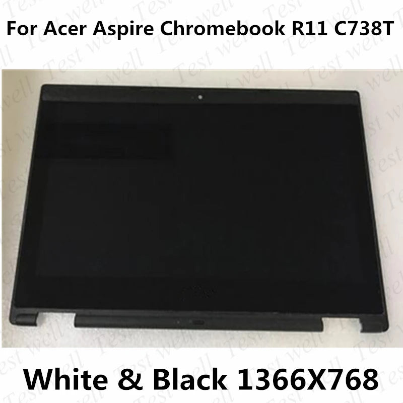 Replacement notebook lcd screen for ACER CHROMEBOOK R11 C738T digitizer screen touch assembly display HD 1366X768 30PIN Acer laptop repair parts