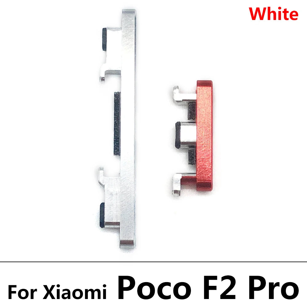 New For Xiaomi Poco F1 F2 Pro F3 F4 5G SIde Volume Button + Power ON / OFF Buttton Key Set Replacement Parts  Xiaomi  Xiao mi phone repair parts