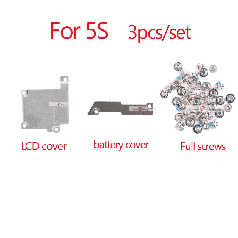 3pcs  LCD Cover Plate + Full Screw For iPhone 7 6 8 6S Plus 5 5S XS max Front Camera Lcd Touch Screen Metal Holder Bracket iPhone phone repair parts