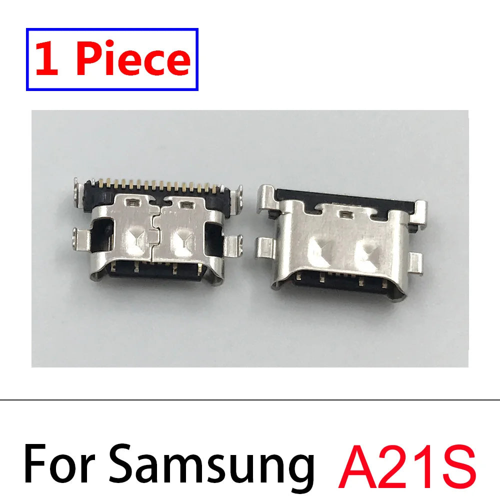100Pcs Charger USB Charging Port Dock Connector For Samsung A20 A30 A50 A70 A51 A21s A01 A30s A20s A50s A11 A21 A31 A52 A02s A32 Samsung phone repair parts
