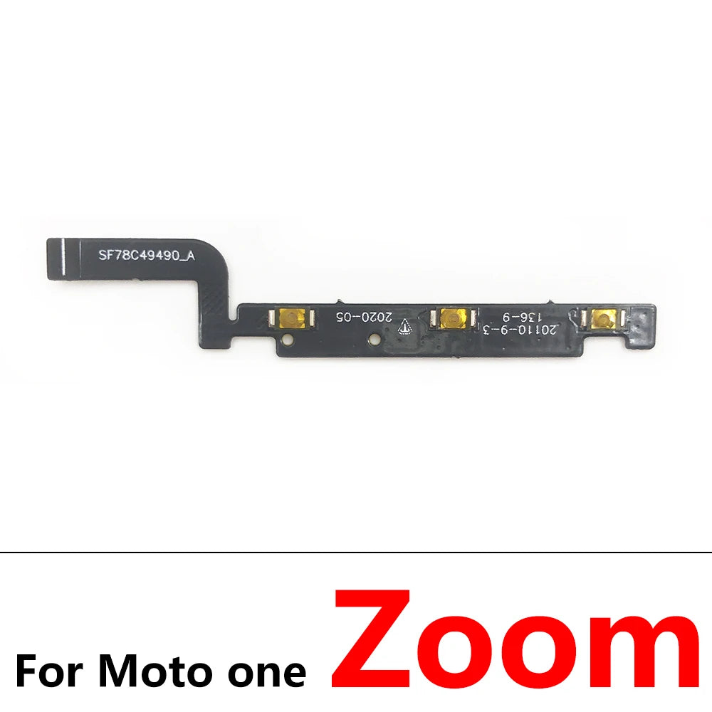 10Pcs, New Volume Button & Power Flex Cable Ribbon For Motorola Moto One Fusion Plus Action Hyper Macro Vision Zoom / One 5G Motorola phone repair parts
