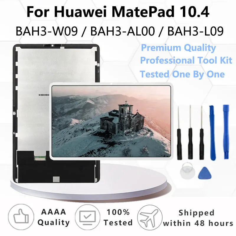 New 10.4" LCD For HUAWEI MatePad bah3-L09 bah3-w09 bah3-AL00 Touch Screen Digitizer Display Assembly For MatePad bah3-w19 Tablet repair parts