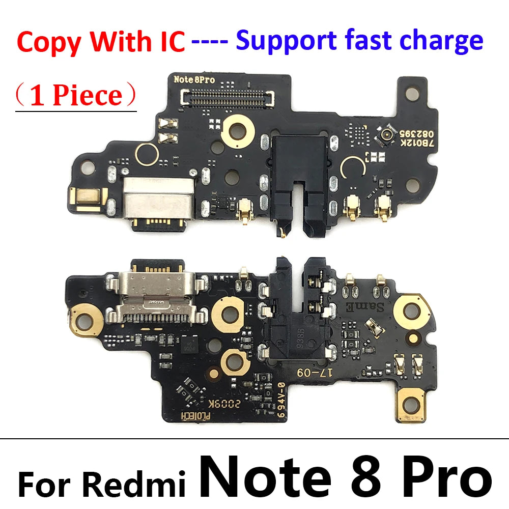 USB Charger Charging Board Dock Port Connector Flex Cable For Xiaomi Redmi Note 7 8 8T 9S 9 9T 10 10s Pro 4G 5G  Xiaomi  Xiao mi phone repair parts