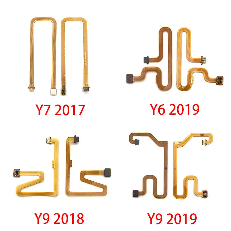 New Home Button Fingerprint Touch Id Sensor Connector Flex Cable For Huawei Y6P Y7P Y8s Y6 Y7 Y9 Prime 2017 2018 2019 2020 Huawei phone repair parts