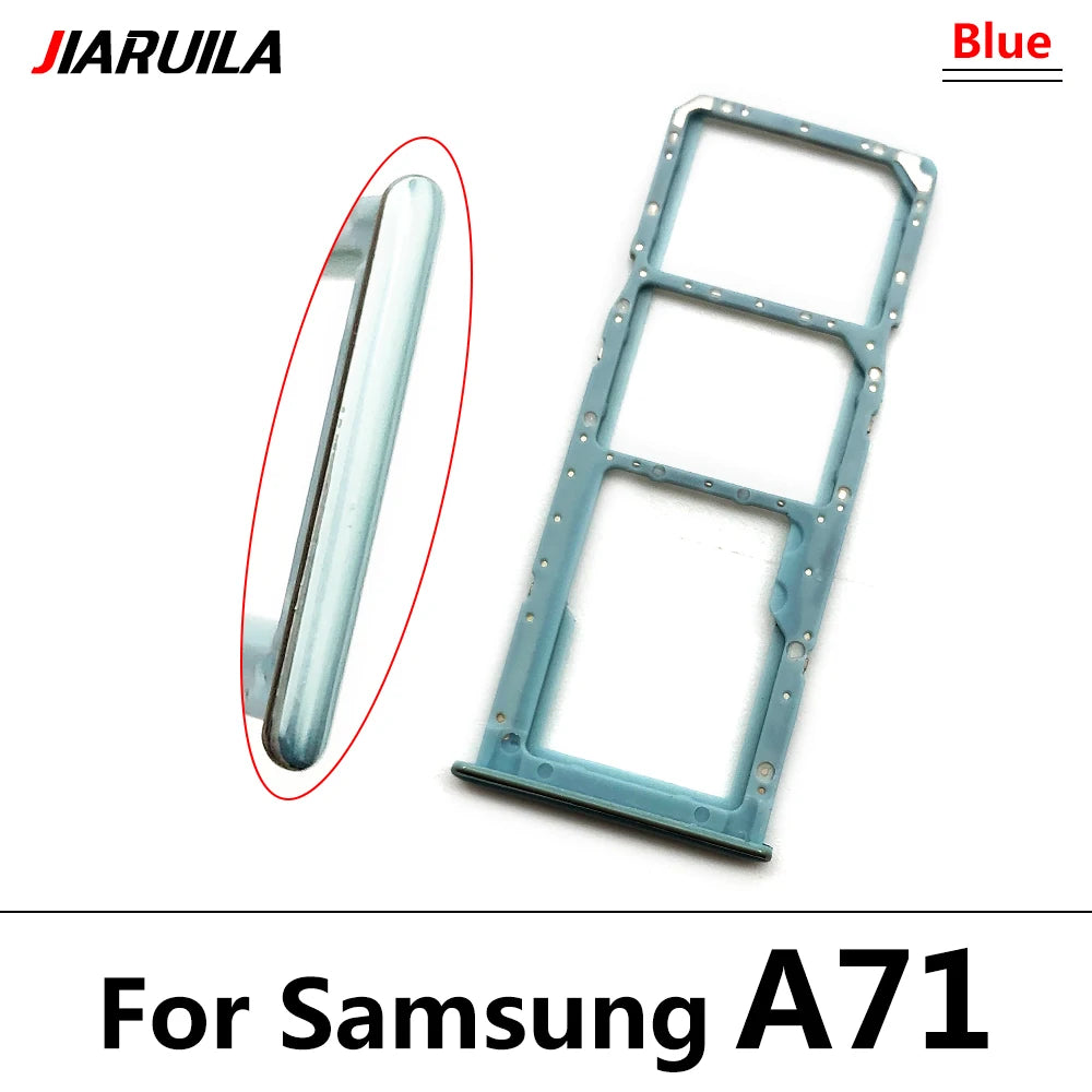 For Samsung  A51 A515F A515 A71 A715F A715 SIM Card Tray Slot Holder Adapter Accessories