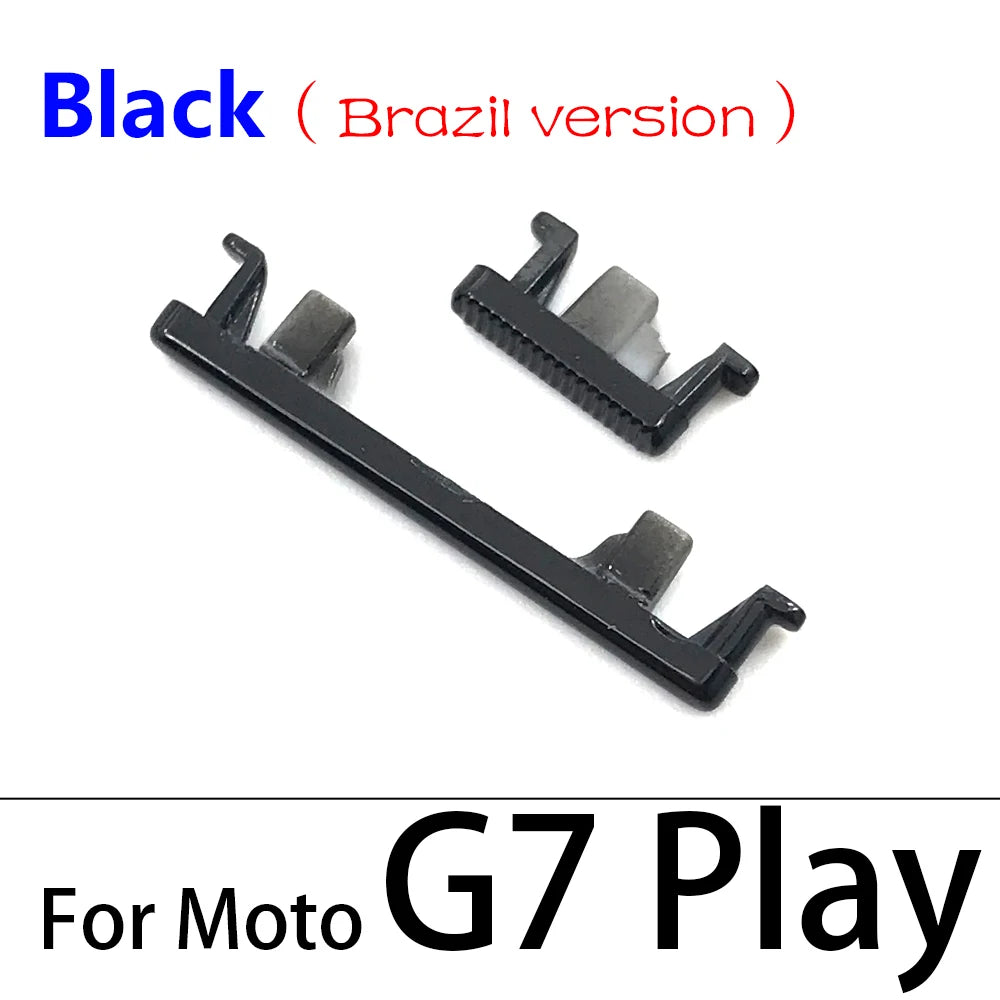 New Side Volume Button Power ON / OFF Buttton Key Set For Motorola Moto G9 G8 G7 Play Plus Power Lite Replacement Parts Motorola phone repair parts