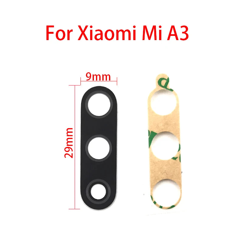 2Pcs/Lot, Rear Back Camera Glass Lens Cover For Xiaomi Mi A3 With Sticker Adhesive For Xiaomi Mi A1 A2 Lite Replacement Parts Xiaomi  Xiao mi phone repair parts