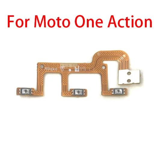 10Pcs, New Volume Button & Power Flex Cable Ribbon For Motorola Moto One Fusion Plus Action Hyper Macro Vision Zoom / One 5G Motorola phone repair parts