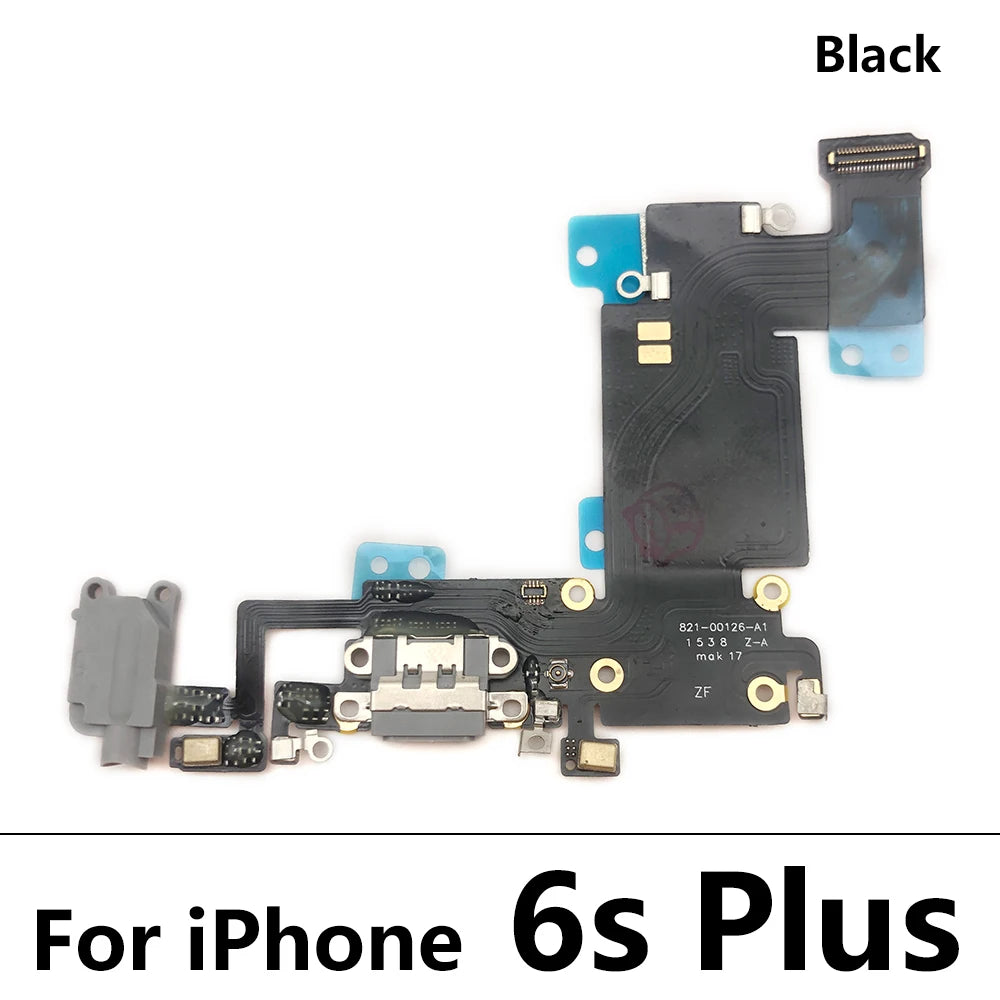 10Pcs/Lot, USB Micro Charger Charging Port Dock Connector Microphone Board Flex Cable For Iphone 6 6G 6S 7 7G 8 8G Plus iPhone phone repair parts