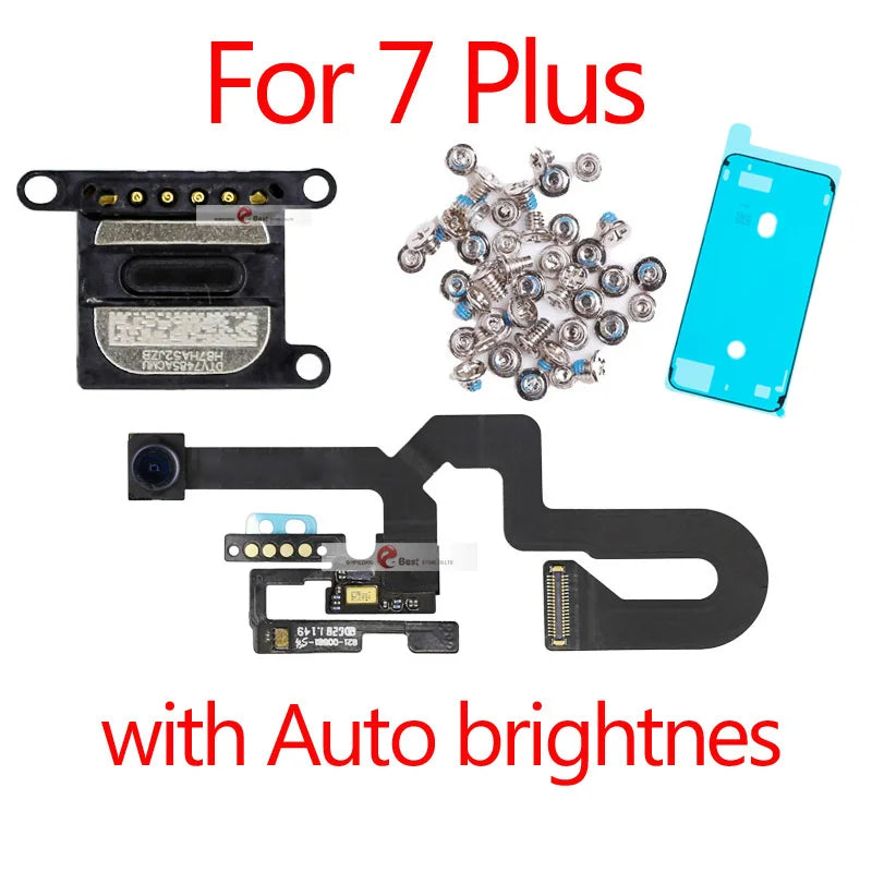 1pcs New Proximity Sensor Light Flex Cable For iPhone 7 8 Plus 5.5 Front Camera  with screws earpiece Assembly iPhone phone repair parts