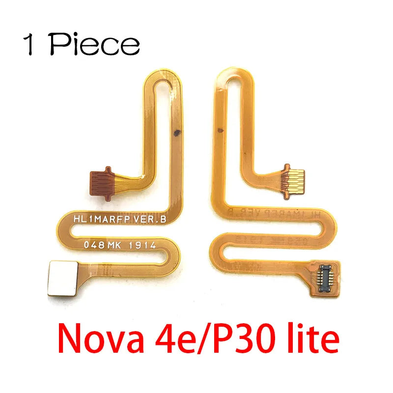 Home Button Fingerprint Sensor Scanner Touch ID Connecter Flex Cable For Huawei P10 P20 P30 lite Pro P Smart Plus 2019 Huawei phone repair parts