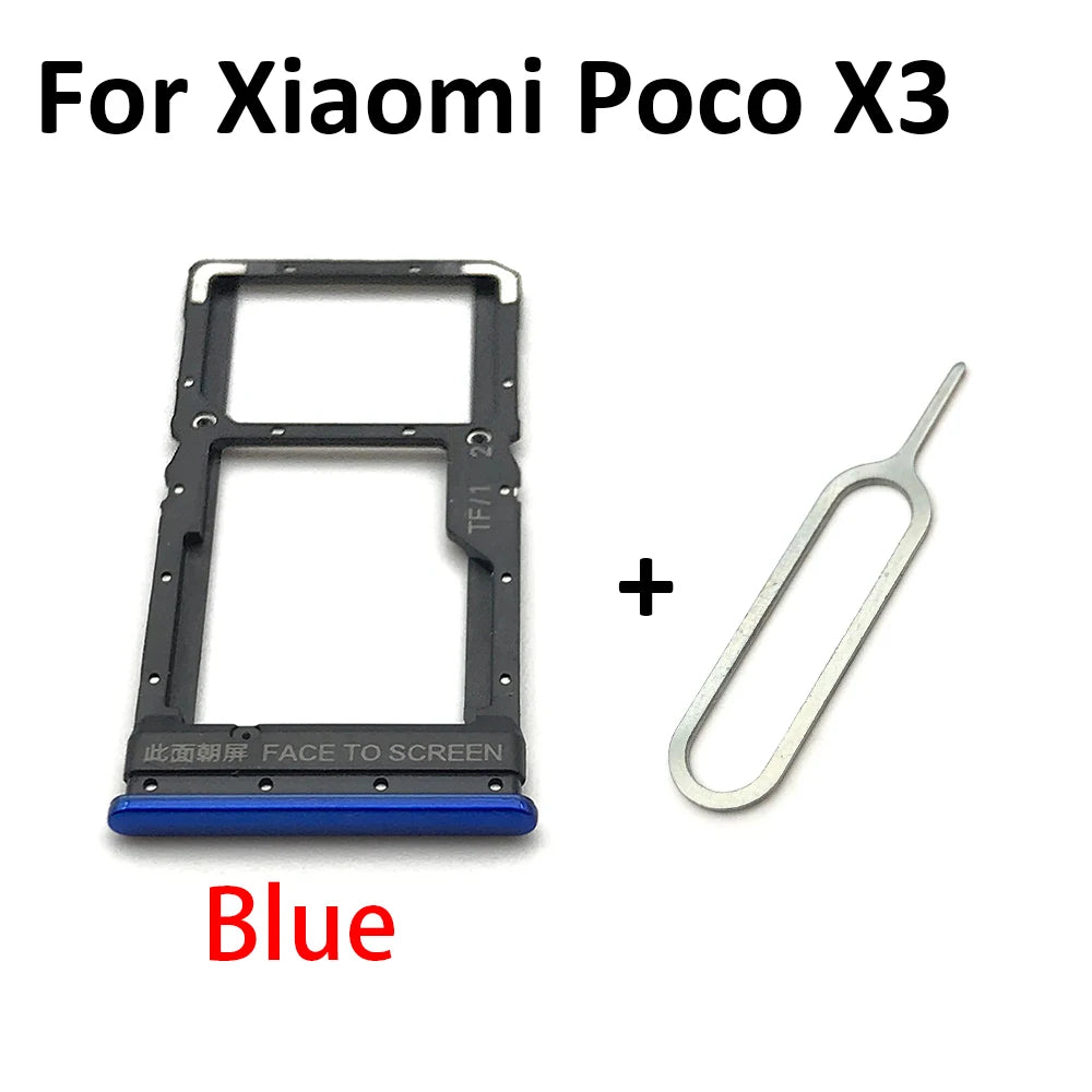 New For Xiaomi Redmi K20 K20 Pro For Xiaomi Mi 9T SIM Card Tray Slot Holder For Xiaomi Mi 10 Mi10 Pro 10T Lite Poco X3 Xiaomi  Xiao mi phone repair parts