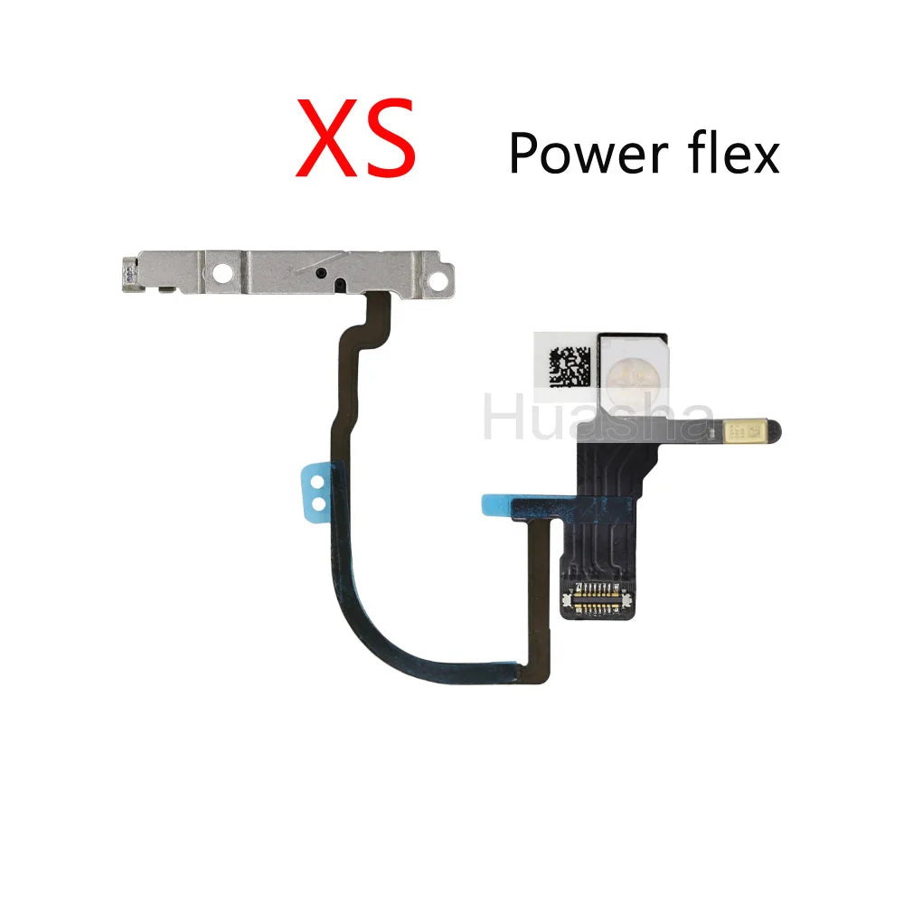 1pcs For iPhone X Xs Max XR  Mute & Volume Power Buttons key Switch Flex Cable Mobille Phone Repair Parts iPhone phone repair parts