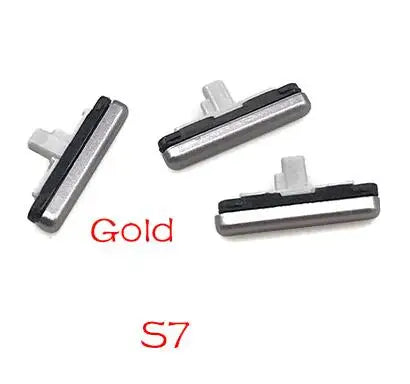 50Pcs/Lot, SIde Volume Button + Power ON / OFF Buttton Key Set For Samsung S7 Edge J5 J7 2016 Metal J510 J710 / J5 J7 2018 Pro J Samsung phone repair parts