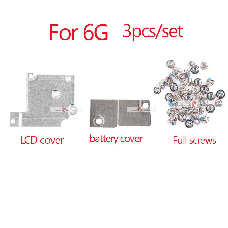 3pcs  LCD Cover Plate + Full Screw For iPhone 7 6 8 6S Plus 5 5S XS max Front Camera Lcd Touch Screen Metal Holder Bracket iPhone phone repair parts