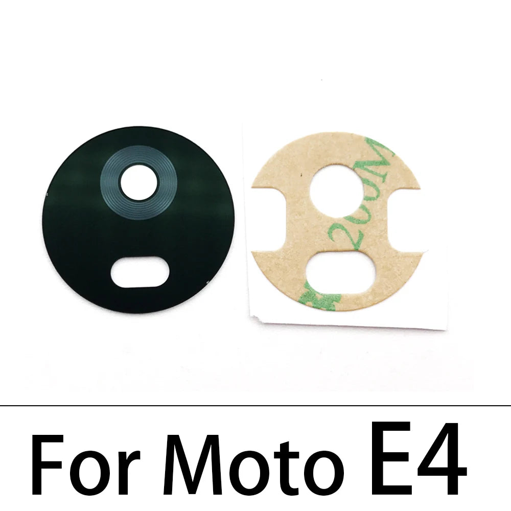 Back Rear Camera Glass Lens For Moto E4 E7 E6 E6s E5 E7i Plus Play Power E20 E30 E40 E22 E32 E13 E22i With Adhesive Motorola phone repair parts