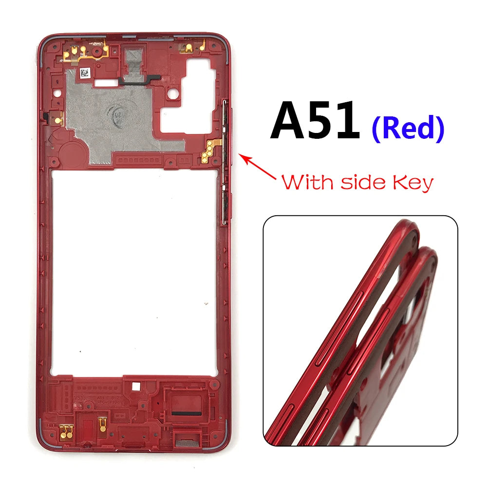New Middle Frame Housing Case Cover For Samsung A51 A515 A515F A71 A715 A715F Replacement Parts Samsung phone repair parts