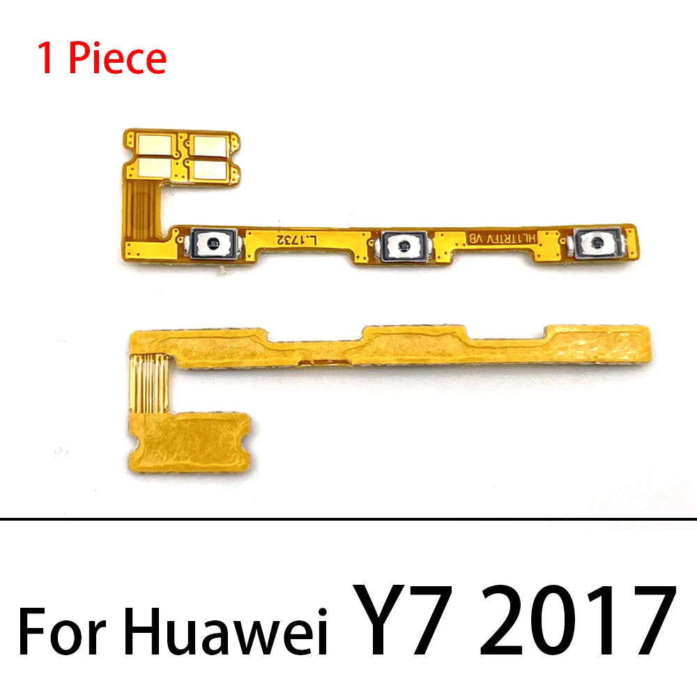 10Pcs, Power On Off Volume Side Button Key Flex Cable For Huawei Y6 Y7 Y9 Prime 2017 2018 2019 Y6s Y6P Y7A Y7P Y8S Y8P Y9S Y9A Huawei phone repair parts