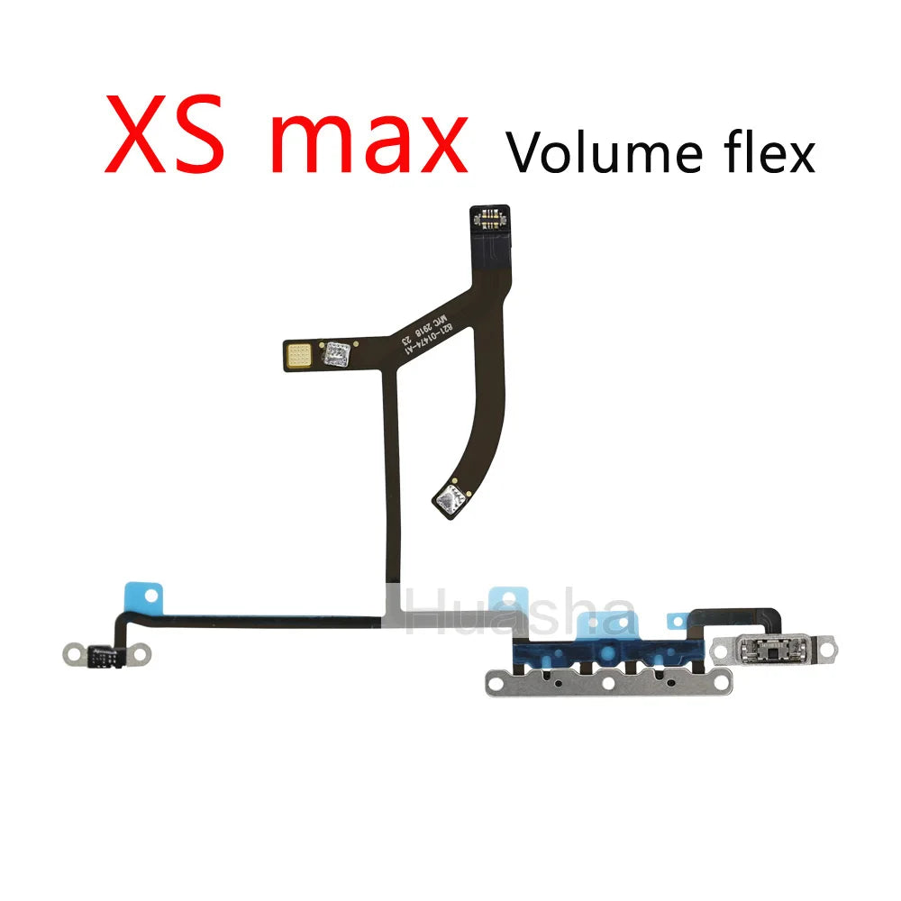1pcs For iPhone X Xs Max XR  Mute & Volume Power Buttons key Switch Flex Cable Mobille Phone Repair Parts iPhone phone repair parts