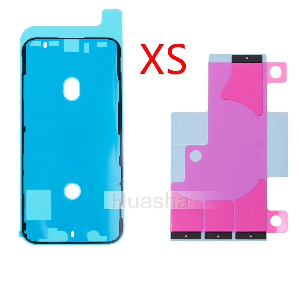 2pcs/set Battery Adhesive Sticker Strips + LCD Display Waterproof Seal Adhesive Sticker for iPhone 6S 7 8 Plus X iPhone phone repair parts