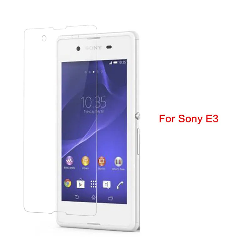 Tempered Glass Film For Sony T2 T3 C3 C4 C5 E1 E3 E4 E4G E5 X/XP XZ Premuium Screen Protector Front Clear Glass Film + Cloth Sony phone repair parts