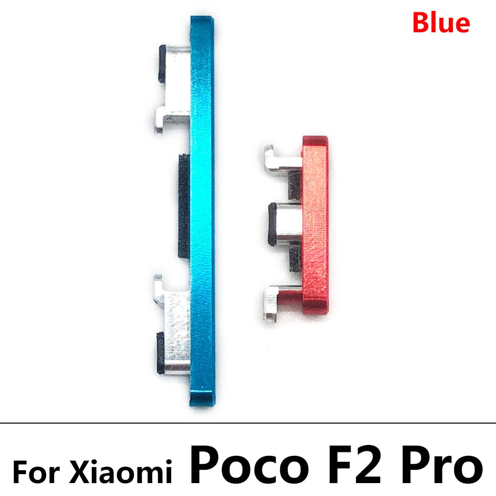 10Pcs/Lot, Side Keys Power and Volume Buttons For Xiaomi Poco F1 F2 Pro F3 F4 5G Replacement Parts  Xiaomi  Xiao mi phone repair parts
