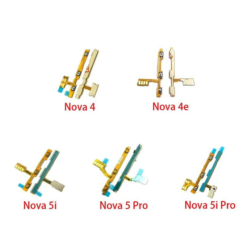 Power Switch On/Off Button Volume Key Button Flex Cable For Huawei Nova 2 Plus 2S 3 3i 3e 4 4e 5 5i Pro Huawei phone repair parts
