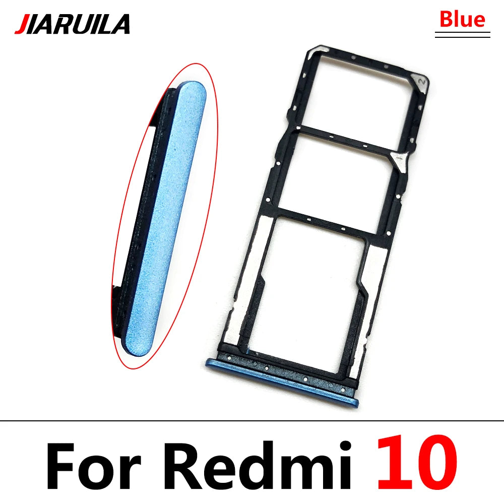 New SIM Card Slot SD Card Tray Holder Adapter For Xiaomi Redmi 10 10A 10C Repair Parts  Xiaomi  Xiao mi phone repair parts