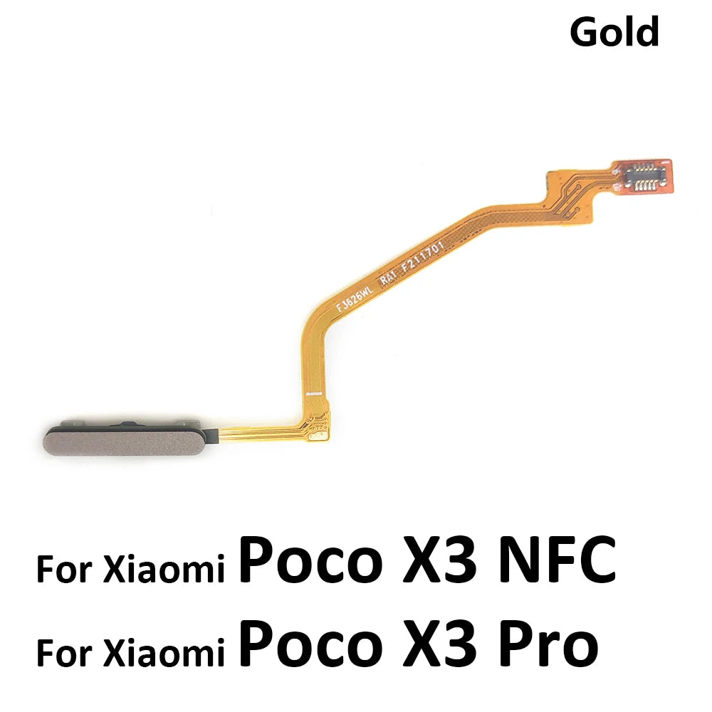 New Fingerprint Scanner For Xiaomi Poco M3 F3 X3 GT Pro Home Button Fingerprint Menu Return Key Sensor Flex Cable For Redmi 9T  Xiaomi  Xiao mi phone repair parts