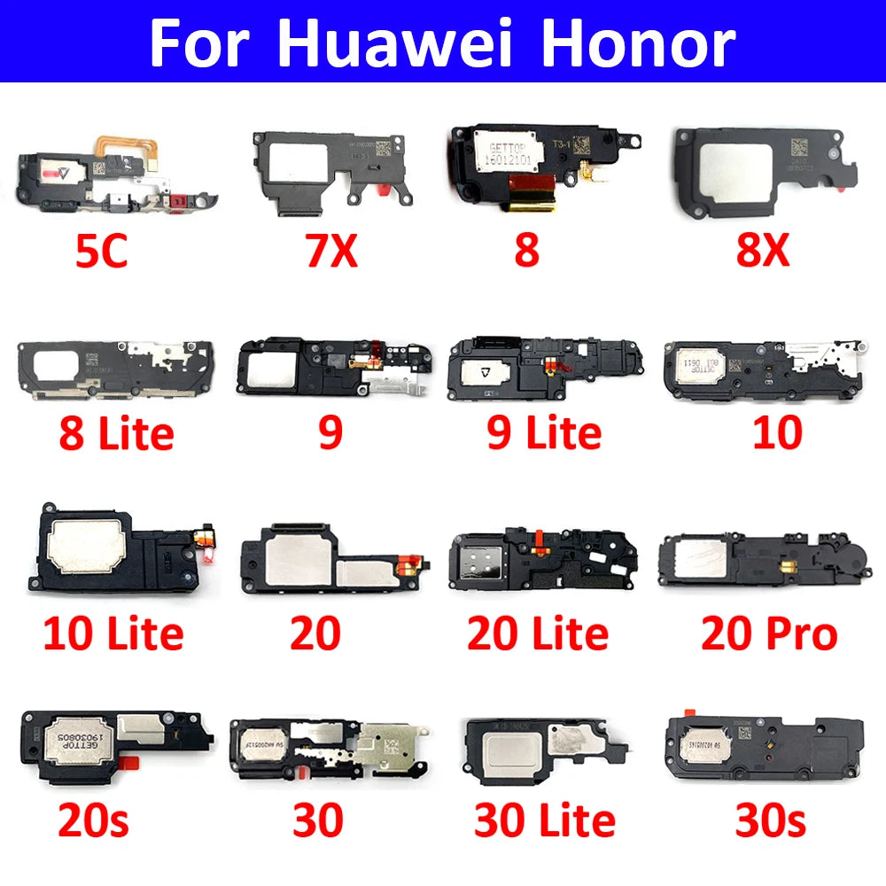 Loudspeaker For huawei Honor 5C 7X 8x 8 9 10 20 30 Lite Pro 20s 30s Loud Speaker Buzzer Ringer Flex Parts Huawei phone repair parts