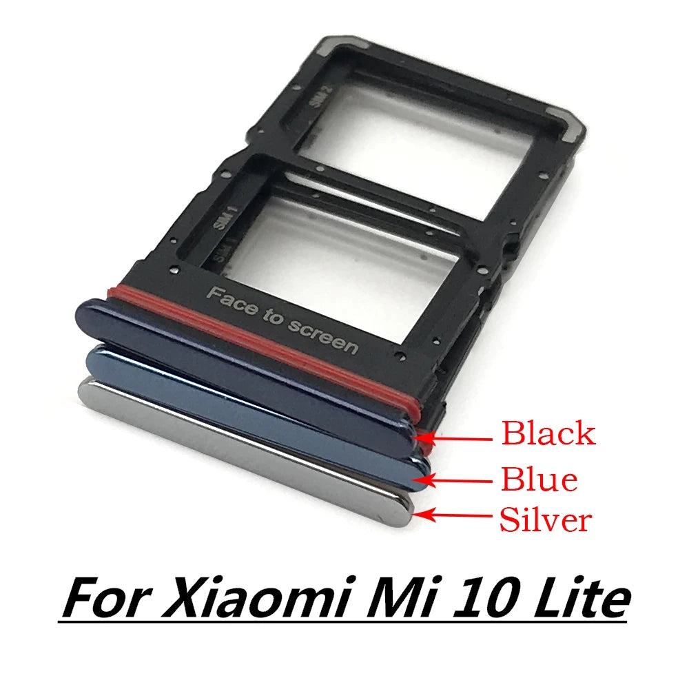 New For Xiaomi Redmi K20 K20 Pro For Xiaomi Mi 9T SIM Card Tray Slot Holder For Xiaomi Mi 10 Mi10 Pro 10T Lite Poco X3 Xiaomi  Xiao mi phone repair parts