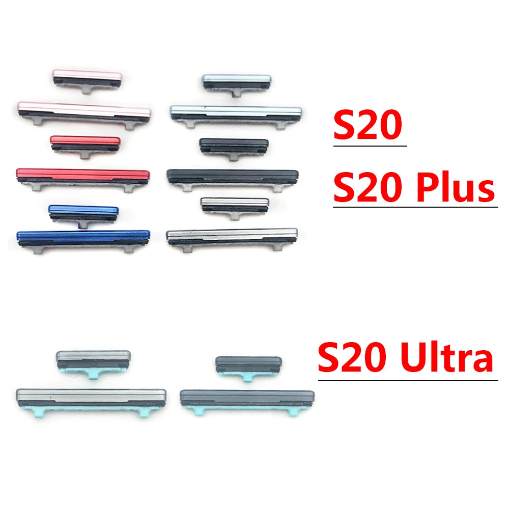 10Pcs/Lot, New Power Button + Volume Side Button For Samsung S20 / S20 Plus / S20 Ultra / S20 Fe Samsung phone repair parts