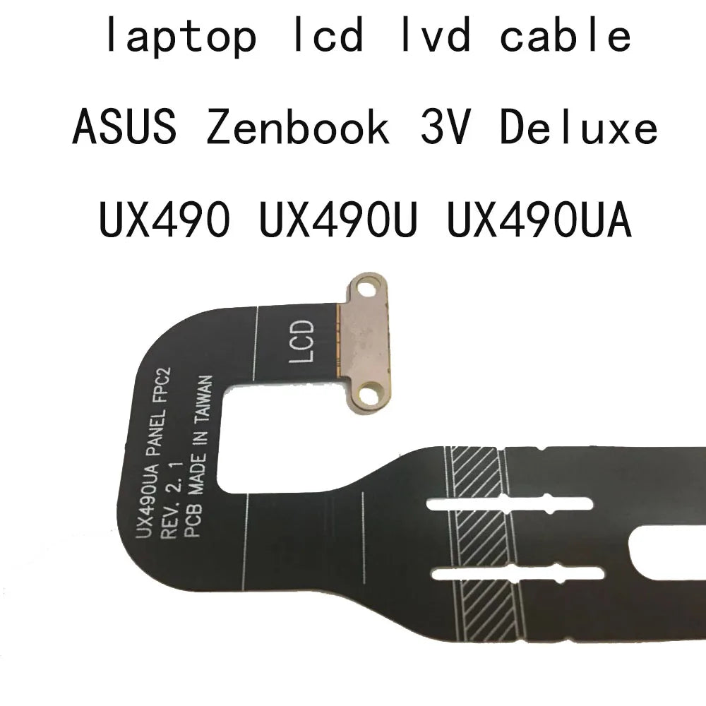 UX490 LCD Video Screen CABLE For Asus ZenBook Deluxe UX490 UX490UA UX490U UX490UAR T64275W3 Laptop LVDS Cables PC Connector Flex ASUS laptop repair parts