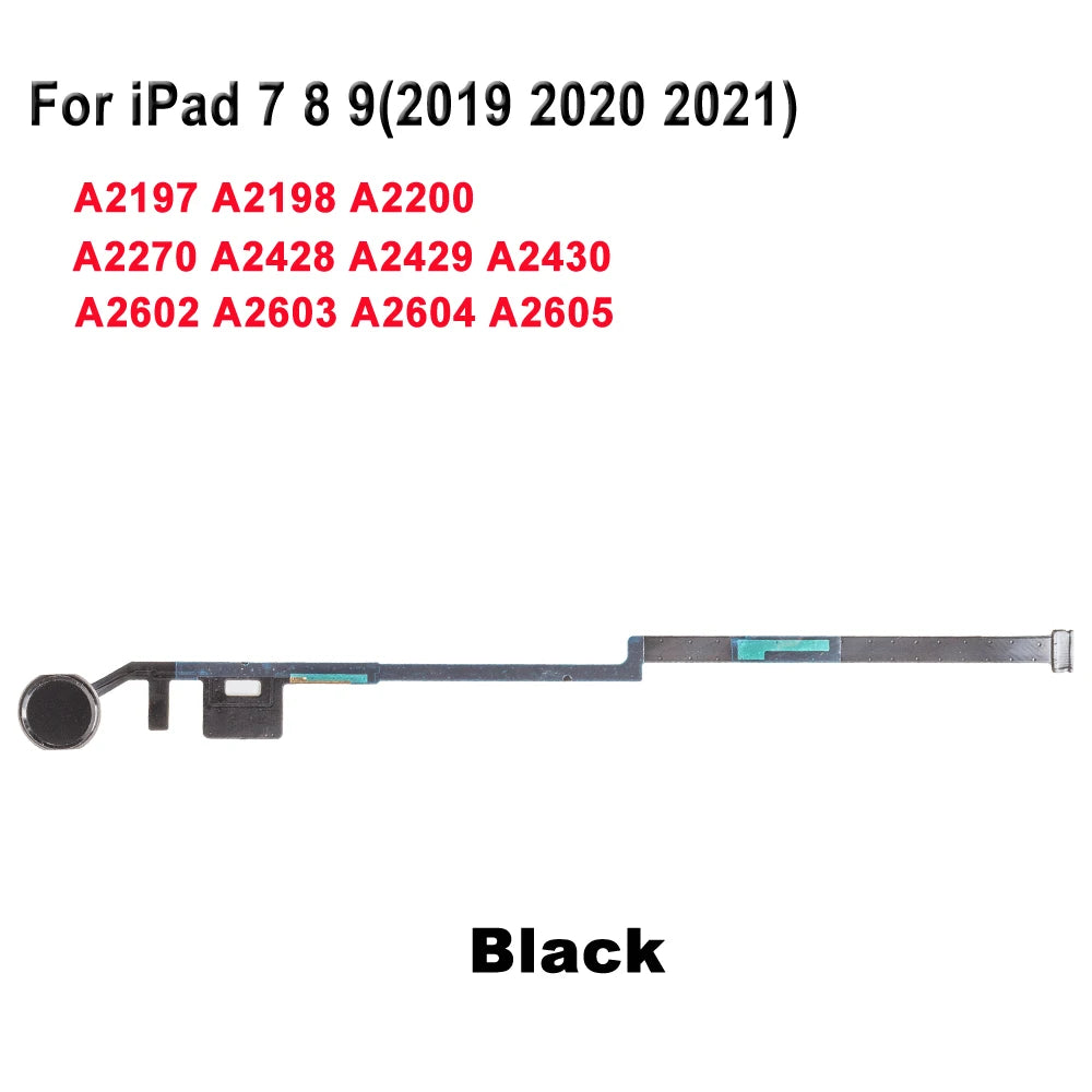 1set Brand New Home Button With Flex Cable Repair Part For iPad 7 8 9 2019 2020 2021 Home Button Key Flex Assembly With 3 Colors iPad tablet repair parts