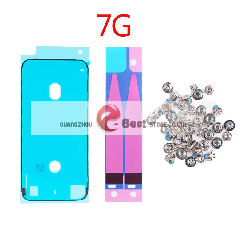 3pcs/set Full screw for iPhone 6S 7 8 Plus X XR XS MAX Battery Adhesive  Strips + LCD Display Waterproof Bezel Seal Adhesive Sti iPhone phone repair parts