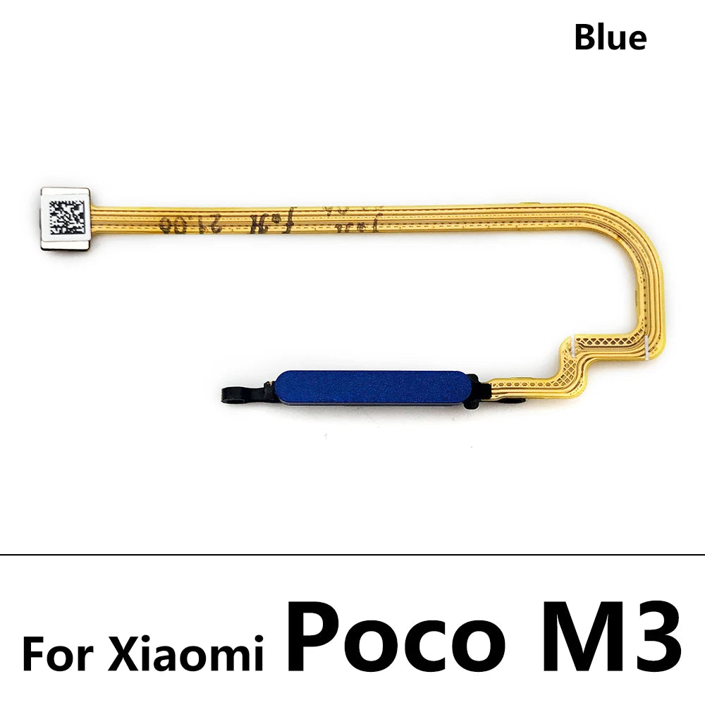 Fingerprint For Xiaomi Redmi Note 9 10 Pro 9s Poco X3 Pro M3 Home Button Fingerprint Menu Return Key Sensor Flex Cable Xiaomi  Xiao mi phone repair parts
