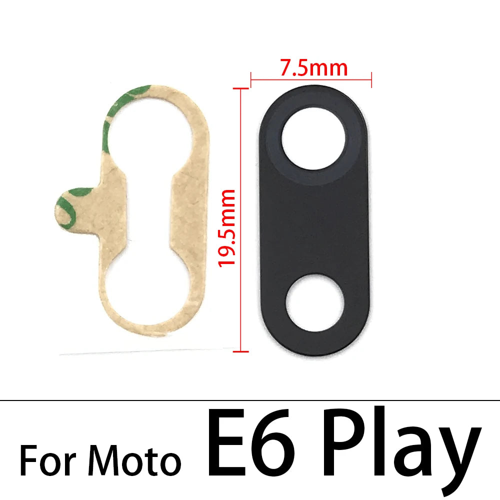 Back Rear Camera Glass Lens For Moto E4 E7 E6 E6s E5 E7i Plus Play Power E20 E30 E40 E22 E32 E13 E22i With Adhesive Motorola phone repair parts