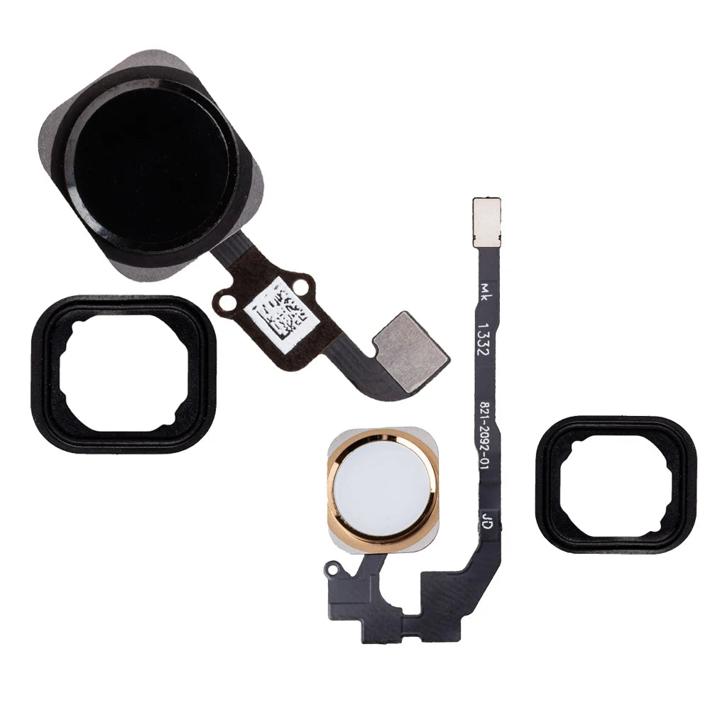 Home-Button Flex For iPhone 6 6s 5s SE Return Back Home Button With Flex Cable Rubber Sticker Repair Parts iPhone phone repair parts