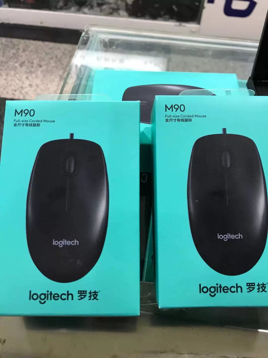 Boxed genuine, Logitech M90 wired mouse USB connection M91P upgraded desktop laptop