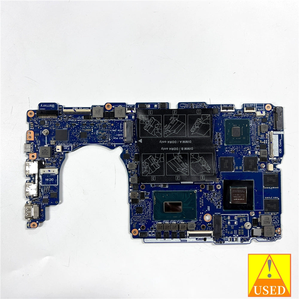 (Shipping fee not include)DELLmotherboard system board 7500 7501 CN-0JKGD4 SRF6U  i7-9750H GTX1650 4GB