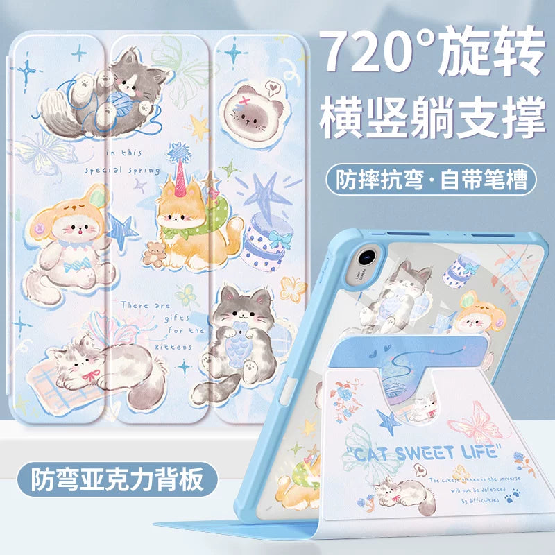 For Huawei matepad11 protective case 2023 new air12.2 tablet case matepadse soft light 115s pen slot 10.4 inches 10.8 For Honor x8pro all-inclusive 11.5s Tablet Accessories