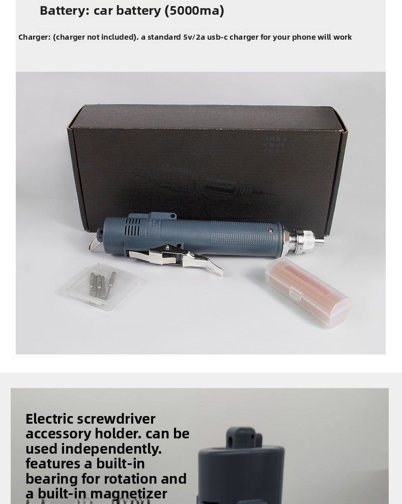 PXTX Tool Electric Screwdriver Cross Screw Batch Small Mini 800 Screwdriver Maintenance Rechargeable