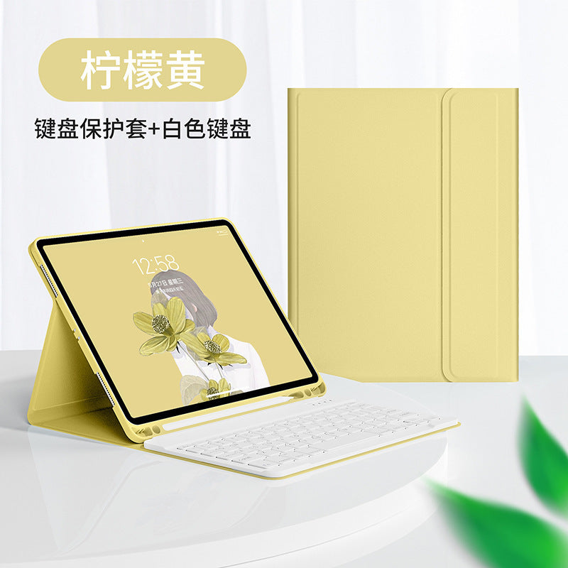 Applicable Apple ipad10 Bluetooth keyboard 10.2 protective case air5 pen slot Pro11 mini 6 leather case mouse case protective Accessories