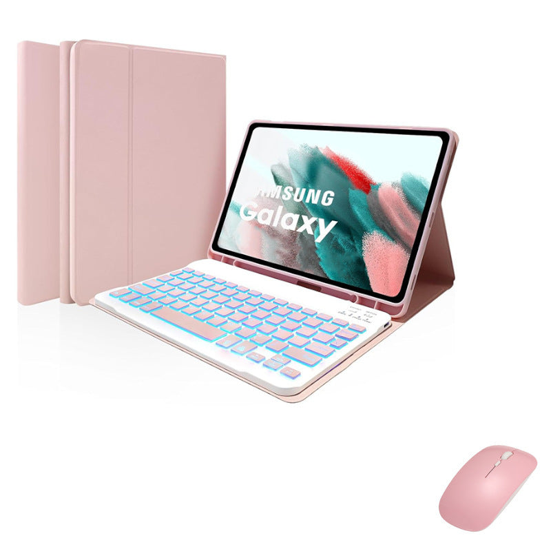 Suitable for Samsung A9plus 11-inch backlit Bluetooth keyboard X210 protective case X216X218 bracket leather case A9 + protective Accessories