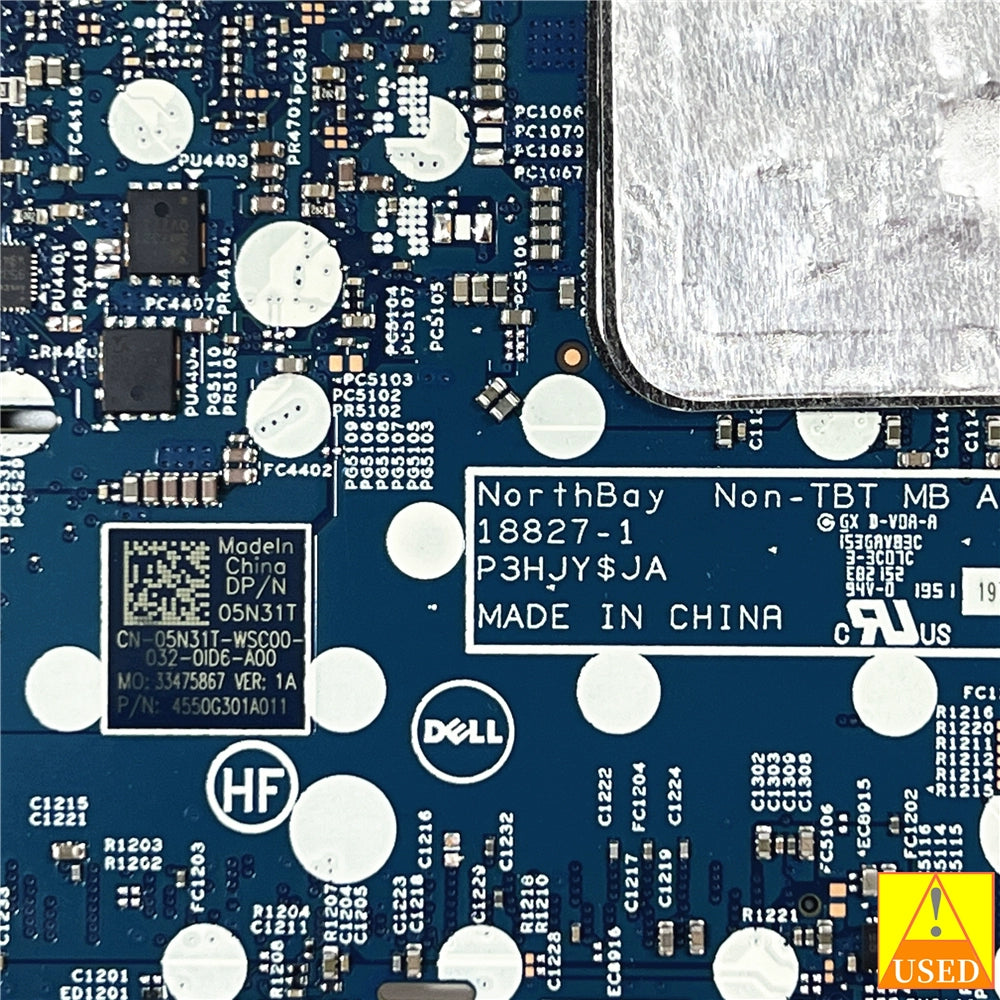 (Shipping fee not include)DELLmotherboard system board 5300 CN-05N31T SRFFX I5-8265 18827-1