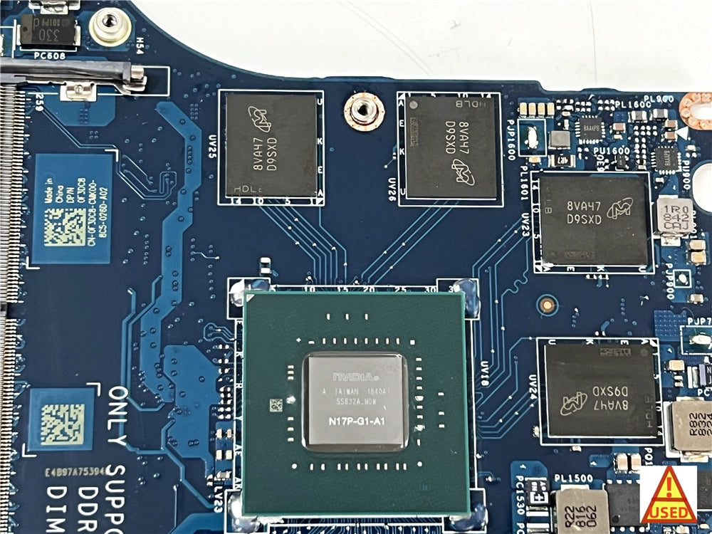 (Shipping fee not include)motherboard system board  Dell 9570 CN-0F3DC8 i7-8750H GTX1050Ti 4GB LA-G341P